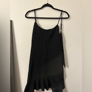 Altard State homecoming dress. short black even dress with tie in back